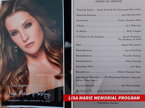 lisa presley funeral program